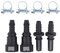 Car Motorcycle Fuel Line Hose Coupler Quick Release Connector 8mm 10mm Male and Female with Hose Clamps Clips Set of 2