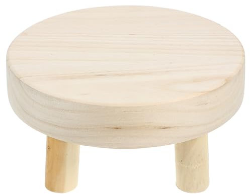 Healeved Support De Fleur De Tabouret En Bois Support De Pot De Fleurs Porte-plante Décoratif Tableau Des Plantes Mini Rehausseur De Centre De Table Plantes Succulentes Petite Plante Frais