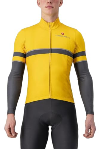 CASTELLI 4523525-755 Retta LS Jersey T-Shirt Unisex Goldenrod/Dark Gray Größe L