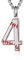 Kette Damen Herz Halskette Trendiger Edelstahl, europäische und amerikanische Mode, digitale Baseball-Halskette im Freien, trendige Accessoires für Jungen, Anhänger Titanstahl (E, One Size)