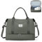 Reisetasche Damen 40x20x25 Ryanair Handgepäck Tasche Sporttasche Weekender Bag Schwimmtasche Wasserdicht Travel Duffle Bag Fitnesstasche Trainingstasche Krankenhaustasche mit Schuhfach,F2-Armeegrün