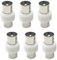 BINBXOQ 6 Pcs Male To Male TV Aerial Coaxial Coupler TV Aerial Coaxial Coupler Male to Male Coax Connector Male to Male RF Connector for TV Cable Coaxial Cable