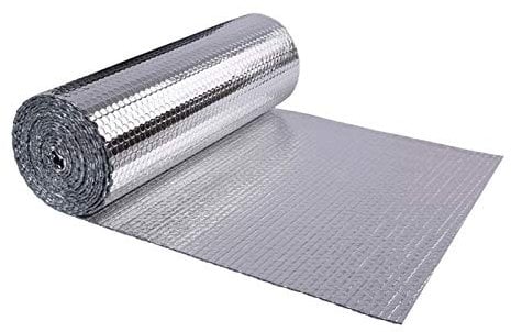 Reflective Aluminium Insulation Foil Multipurpose Home Insulation Radiator Foil Reflector Panels Insulation Foil Reflector Roll DIY Panels Behind Radiator Reflector Foil for Window, Roof, Wall, Shed(1