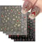 Sun Moon Star Art Stickers, 12 Sheets 3D Love Heart Self-Adhesive Decals for DIY Nail Decorations (Gold+Silver)
