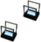 TOYANDONA 2pcs Changing Effects Desk Toy for Decoration Black Base No Battery Required