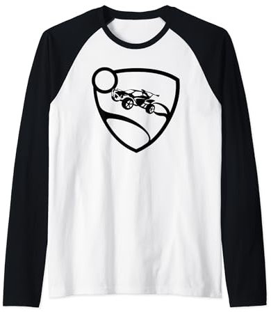 Rocket League schwarzes Logo Raglan