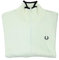 Fred Perry Womens Ladies G5141 Branded Knitted Trim Part Zip Funnel Neck Sweatshirt Jumper 100% Cotton Size 10 in Snow White