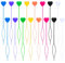 16 Stück Haar Twister, Schneller Perlenauffädler Automatischer Französisch Haar Twister Haar Tail Twister Inhaber Frisurenhilfe Band für DIY-Perlenarbeiten Handwerk (Bunt)