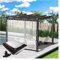 Wasserdichte transparente Außenplane mit Ösen für Balkon, Dach, Pergola, Trennwand, 6 x 2 m