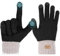 Abeillo Damen Winter Warm Touchscreen Handschuhe, Strickhandschuhe Touchscreen, Fingerhandschuhe Winterhandschuhe, Sporthandschuhe, Handschuhe Winter mit Fleece Gefütterte für Damen Herren (Schwarz)