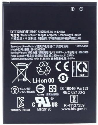 C D R Batteria EB-BG525BBE originale compatibile con Samsung Galaxy xCover 5 SM-G525F, batteria ioni di litio 3000 mAh