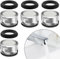 4 piezas de filtro de grifo, aireador de grifo de repuesto, inserto de aireador de grifo, boquilla de filtro de grifo de 24 mm con junta, herramienta de cocina, baño, ducha, lavabo, regulador