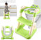Adaptador WC Niños con Escalera Plegable | Asiento Reductor Portátil 2 en 1 para Baño | Cojín Antideslizante + Acolchado PU | Compatible con Inodoros V, U, O | Antisalpicaduras
