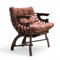Wood Spark Elegantes Schlafsofa & Sessel Set: Holzdesign in Wenge mit Matratze in Schokoladenbraun - Ideal für Wohnzimmer, Balkon oder als Mini-Sofa für Küche - Sofa mit Schlaffunktion & Relaxsessel