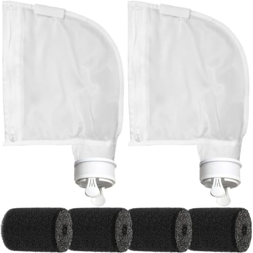 EATBALE Pool Cleaner Bag & Hose Tail Scrubbers Replacement Parts for Polaris 280/480 Pool Cleaners Nylon Mesh Pool Spa Part Sweep Hose Backup Filter Parts with All Purpose Zipper Accessories Kit