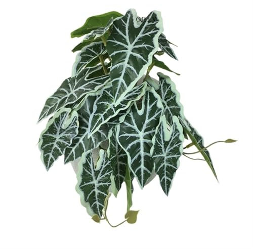 QJFORU Kunstblumen, Blumenstrauß, Seidenblumen, Girlanden, künstliche Pflanzen, Ranke, Wandbehang, Blumen, Rattan, Pfauenschildkröte, Rückenblatt, Begonie, grünes Gras, Topf(Multi Colored 2)