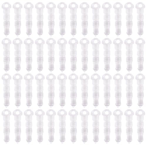 CREATCABIN 1 boîte de 80 Bouchons Anti Poussière pour Prise Casque et Téléphone Portable en Plastique Transparent Anti Poussière Compatibles avec Les Prises Jack pour Écouteurs 16mm