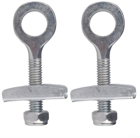 ZWEquipint Tendeur de chaîne de vélo - Tendeur d'essieu - Fixation de roue à vitesse unique - Tendeur de chaîne en acier - Pour vélos pliants à pignon fixe - Cadre de fourche arrière horizontal