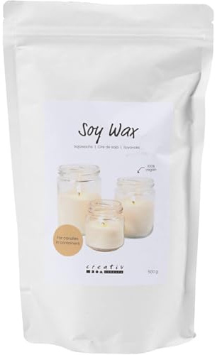 Creativ Company Soy Wax Candles Make Yourself 500 g Cream Vegan