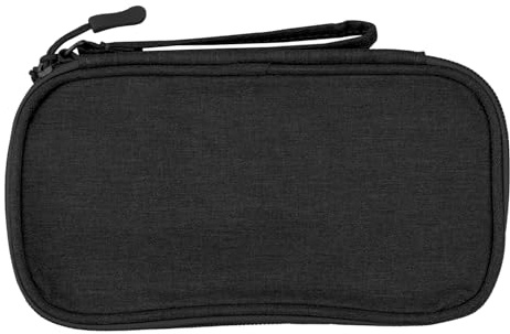 Hopzab Double Layered Digital Storage Bag, Electronics Accessories Organiser Bag,Travel Cable Organiser, Portable Electronics Accessories Organizeres, Small Gadget Cable Bag Pouch(Black)