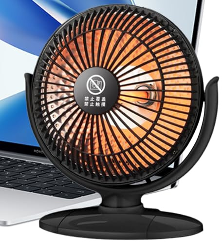 Calor ajustable: Calentador de escritorio, alimentado por USB, calentador eléctrico, calefactor compacto, ahorro de energía, funcionamiento silencioso con protección contra sobrecalentamiento de