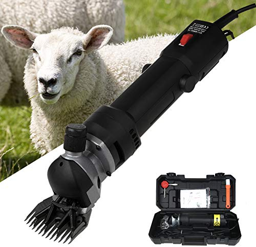 Vinteky Tondeuse à Mouton Électrique,Tondeuse Electrique Professionnelle pour LaineTondeuse Mouton à Haute Puissance Économie de Travail, Tondeuse pour Laine Mouton Chèvre Machine de Cisaillement