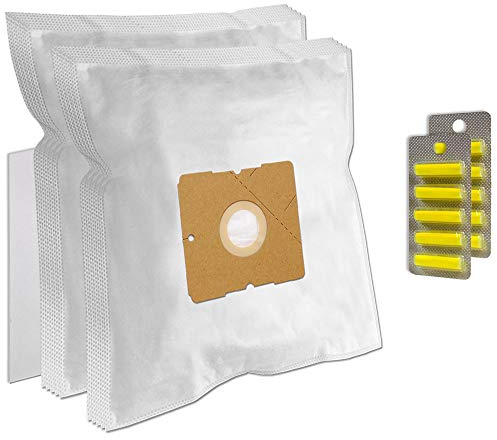 Set 10 Ambientadores + Filtro + 10 Bolsas de aspiradora para Dirt Devil M 7011-1 Skuppy, M7011-3, M 7011, Dirt Devil M 7120 EQU Silence