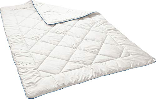 Irisette Steppbett 100% Schurwolle weiß Größe 200x220 cm