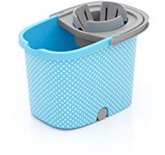 Smart-T-Haus Cubo Rectangular Elegant con Escurridor Smart Mini, Azul, 40 X 26 X 31 Cm