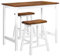 vidaXL Massivholz Bartisch mit Barhocker 3-TLG. Stehtisch Tresentisch Barstuhl