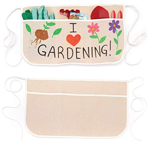 Baker Ross Halbschürzen aus Stoff (3 Stück) – für Kinder zum Verzieren und Gestalten, zum Kochen, Basteln oder als Geschenkidee