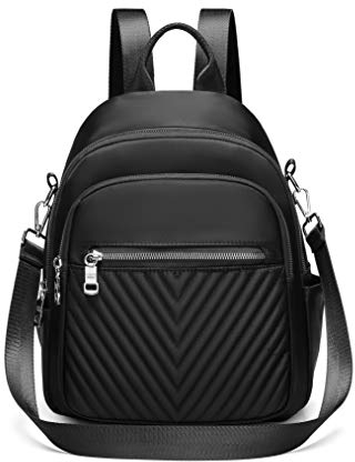 Travistar Rucksack Damen Klein Nylon Casual Damenrucksäcke Schultertasche 2 In 1 Kleiner Damen rucksack Rucksackhandtaschen Mädchen Für Lässig Schule Travel Wandern Arbeit