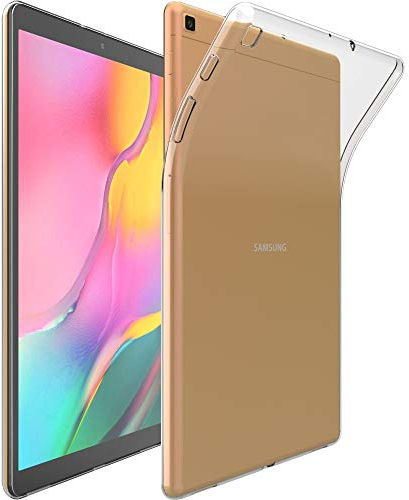 ebestStar - Cover per Samsung Galaxy Tab A 10.1 2019 T510 T515, Custodia Silicone Trasparente, Protezione TPU Antiurto, Morbida Sottile Slim, Trasparente