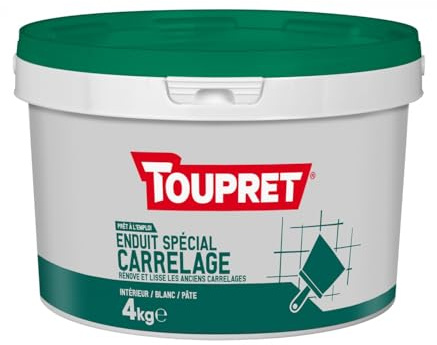 Toupret Enduit Spécial Carrelage Pâte Pot 4 Kg