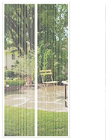 GOUER Zanzariera Magnetica 75x240cm Rete Tenda Anti Zanzare Facile Montaggio per Porta Ingresso del Balcone, Bianco