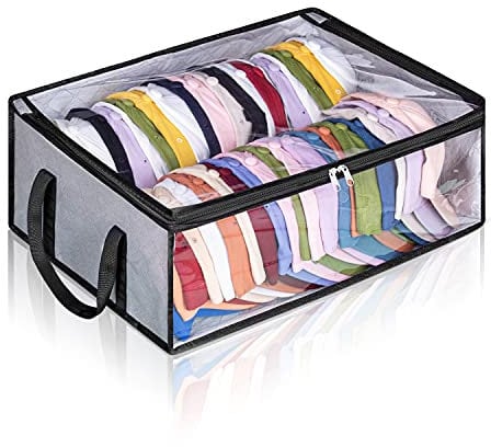 AOODA Hat Storage for Baseball Caps, Large Holds up to 40 Caps Wide Hat Organizer for Closet Snapback Holder, Grey