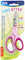 TSI 41808 Schülerschere mit Motiv auf den Scherenblättern, Größe 13 cm, Farbe pink, Motiv Herzen II