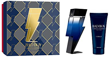 Carolina Herrera Bad Boy Cobalt 2 Piece Gift Set: Eau De Parfum 100ml - Shower Gel 100ml
