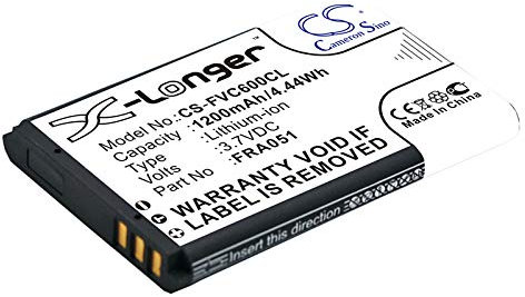 Cameron Sino Akku für Fritz!FON C6, C6 DECT PN:Fritz!FON 312BAT026, FRA051 1200mAh / 4.44Wh