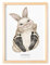DEL MÀ Unique & Personal Baby Fußabdruck Bild Mit Rahmen Personalisiertes Tier Poster Für Babyzimmer Kinderzimmer (OHNE FARBE) (Hase, DIN A3 | Fußlänge 9-16cm | Alter 6 Mon. - 4 Jahre)