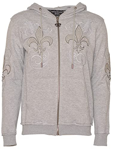 Roberto Geissini Herren Sweatjacke - VIP - Grey L