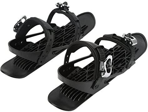 Oreb Mini Short Ski Skates, Verstellbare Short Snowskates Skiboards Outdoor Winter Skischuhe, Befestigung an Skischuhen, Passend für 35-48 EU Größe, Herren und Damen Snowboard Skifahren