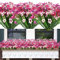 Famibay 12pcs Artificial Flowers Outdoor Fake Plants UV Resistant Plastic Faux Flowers Plants Flowers Bulk for Indoor Outdoor Hanging Planter Garden Window Box Home Weddeing Decor