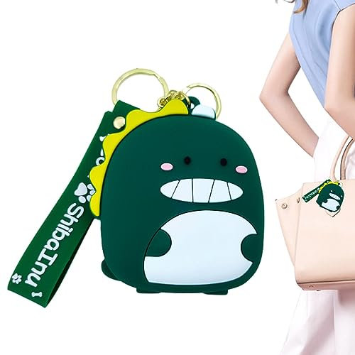 Portamonete in silicone - con cinturino per bambini - Borse portaoggetti per auricolari, organizer per monete, borsa per cambio dei cartoni animati, portafoglio