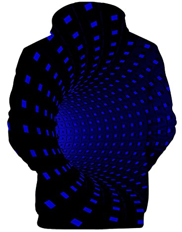 KONG JIMFAN Hoodie Herren Mütze Daunenjacken Hoodie Herren Schwarz Weste Herren Geschenke Tshirt Korsett Oberteile Regenjacke Schwarz Hemd Stehkragen Leder Trenchcoat(Blau,XXL)