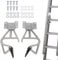 2Pcs Aluminum Extension Ladder Locks, Extension Ladders for 28-11 Rung Lock Kit Lock Jaw Ladder Grip, Extension Ladder Accessories for Aluminum Extension Ladder Parts