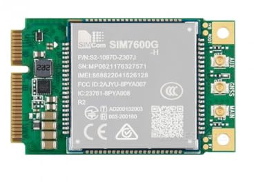 sb components SIM7600G-H-PCIE Modulo originale 4G LTE Cat-4, copertura globale, GNSS, connettore Mini-PCIe 150Mbps
