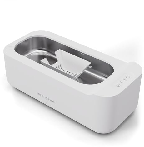 ProfiCare® Ultraschallreinigungsgerät für Uhren, Brillen, Schmuck, uvm. | Brillenreinigungsgerät mit Timer und Edelstahl-Behälter | Ultraschallreiniger 43 kHz Reinigungsfrequenz | 400ml | PC-USR 3120