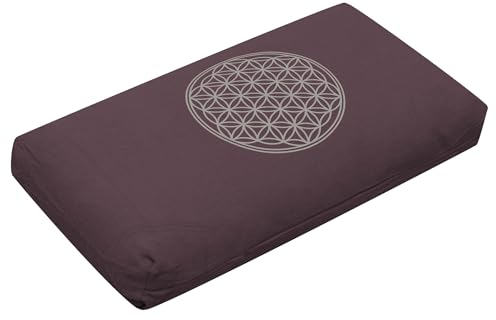 Yogistar Yogakissen - Klein - Blume des Lebens - Mit Kapok-Füllung Elderberry