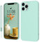 KKPIT for iPhone 12 Pro Max Case 6.7 Inch Silicone Case, Ultra Slim Soft Gel Anti-Scratch,Microfiber Lining,Rubber Shockproof Case Cover for iPhone 12 Pro Max Light Cyan